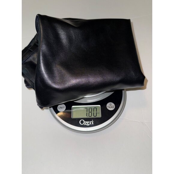 Pinsy Veegan Leather High Neck Shapewear Bodysuit Black Large Tiny Flaw - Picture 14 of 14